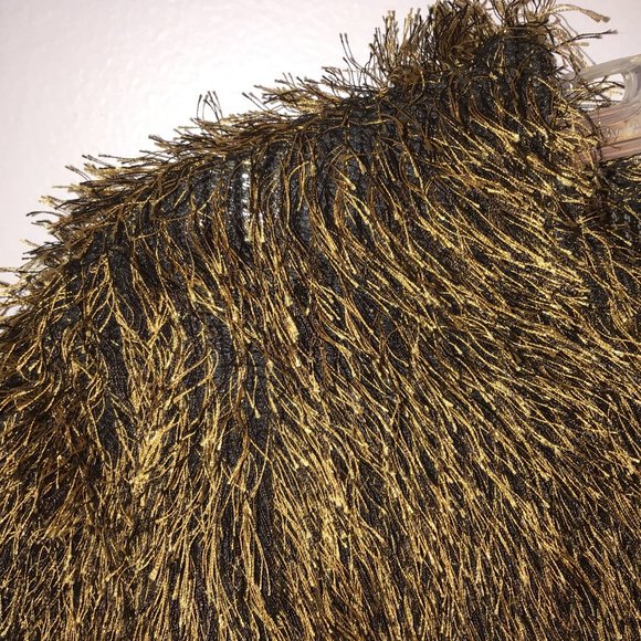 Vintage Joseph Ribkoff Cropped Shaggy Crew Neck Sweater Size 8 - Picture 6 of 11